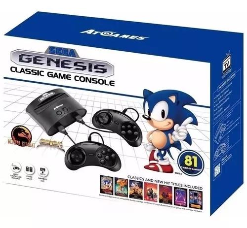 Video Game Sega Genesis Classic, Mega Drive C/ 81 Jogos