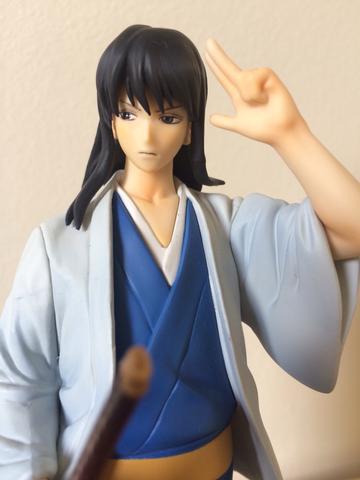 2 bonecos em pvc Gintama katsura e gintoki