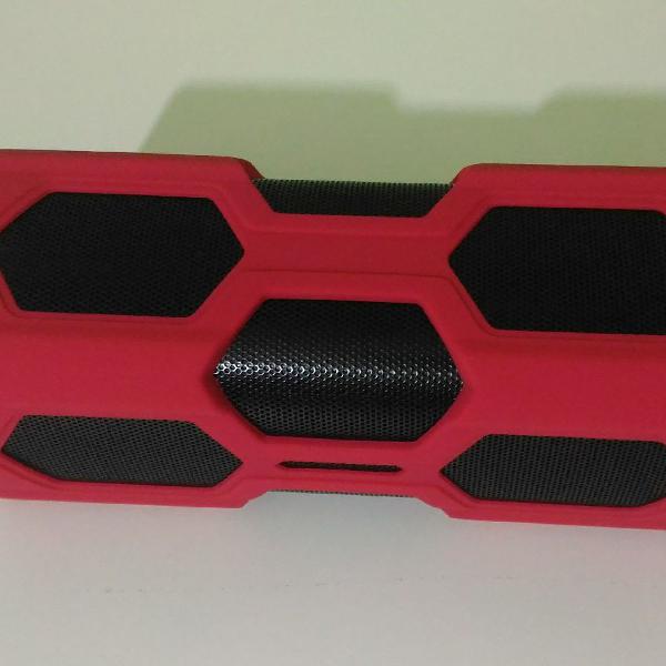 Caixa De Som Nfc Supology-390 Bluetooth - Vermelho