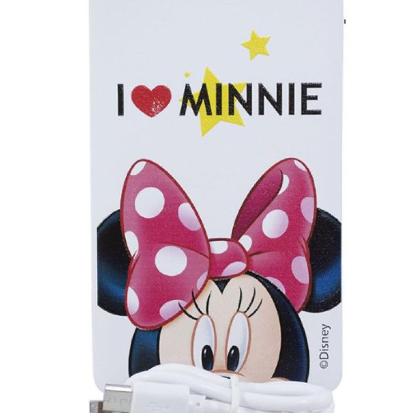 Carregador Portátil Branco I Love Minnie 2200Mah - Disney