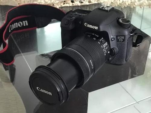 Câmera Canon Eos 7d Lente Efs 18-135mm