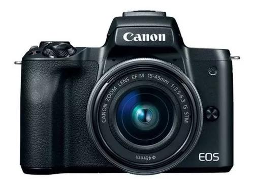 Câmera Canon Eos M50 15-45mm F/3.5-6.3 Is Stm Preto