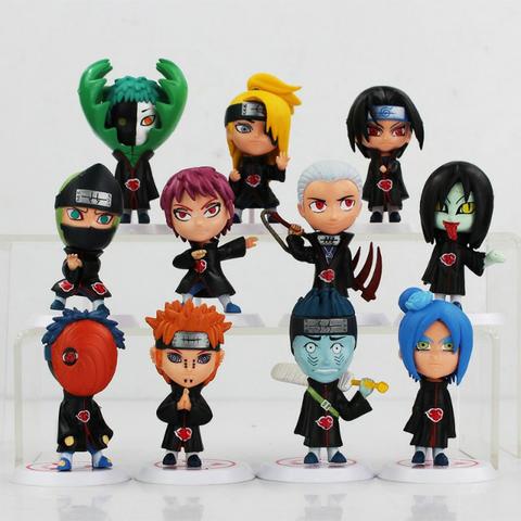Coleção 11 Actions Figures Miniaturas Naruto! LEIA!