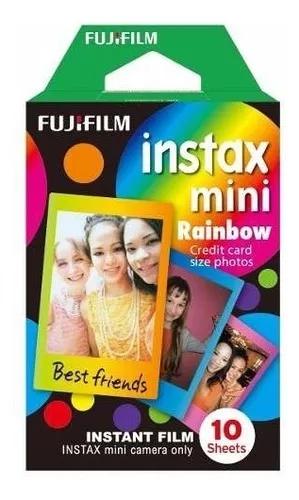 Filme Instax Mini Rainbow Kit C/ 10 Fotos Fuji Cores