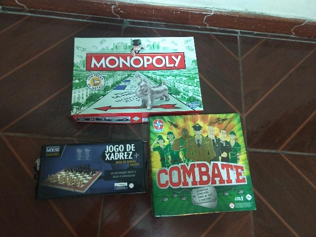 Jogos - Monopoly (banco imobiliário) + Combate + jogos de