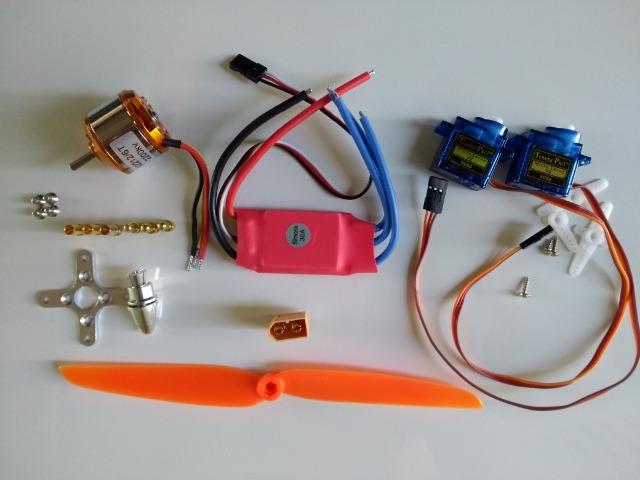 Kit Eletrônica para Asa Zaggi.Para Aeromodelo Elétrico