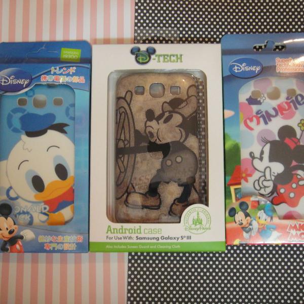 Lote 3 capas Disney para seu Samsung Galaxy S3