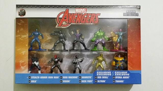 Nano metalfigs VINGADORES pack com 10