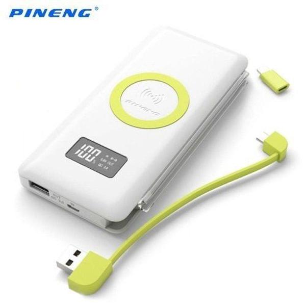 Power Bank Pineng Qi Fast Charge 10.000mah Usb 3.0 Wireless