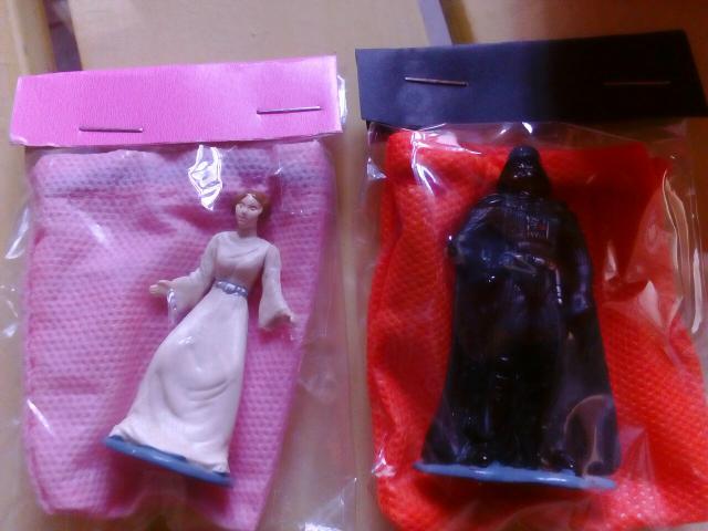 Princesa Leia e Darth Vader miniatura Starwars