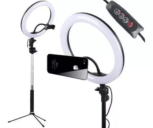 Promoção Ring Light Celular Selfie Led Bivolt Tripe 1.20m