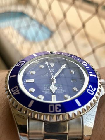 Relógio Rolex deepsea blue novo