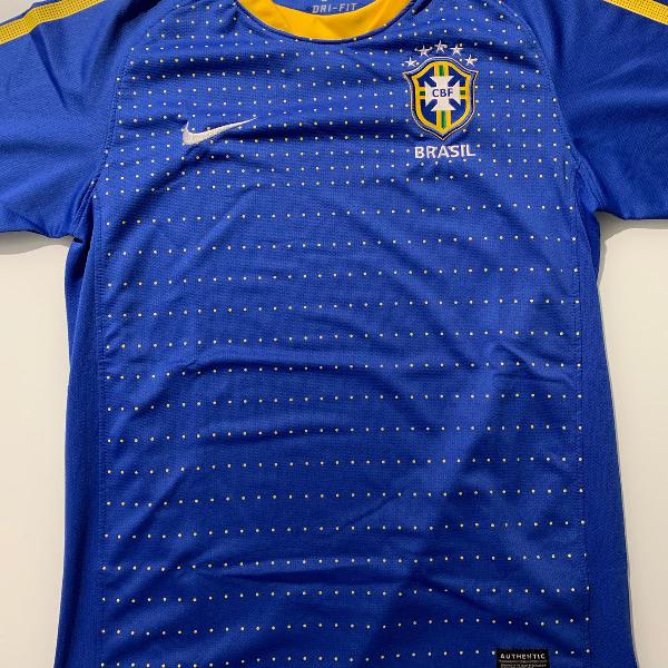 camisa nike seleção brasileira baby look m edição