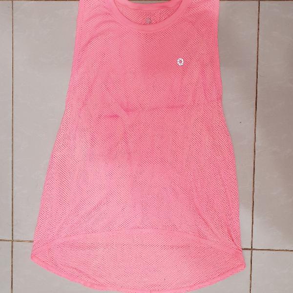 camiseta feminina pink para esportes