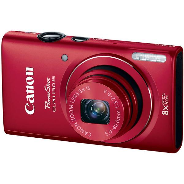 câmera canon powershot vermelha