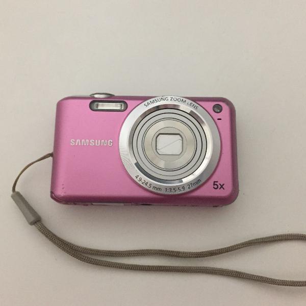 câmera samsung rosa