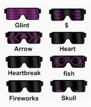 Óculos Mágico LED Bluetooth
