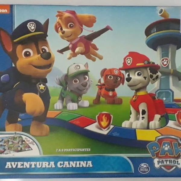 jogo de tabuleiro aventura canina paw patrol - grow