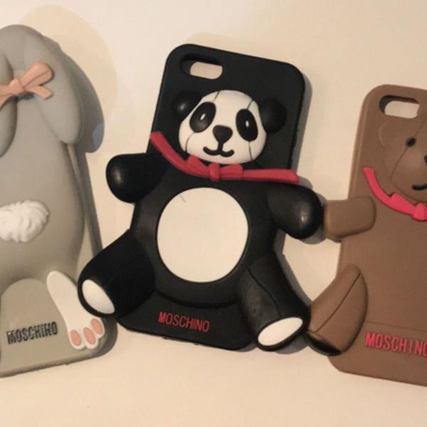 kit 3 capas celular iphone 5/5s marca moschino