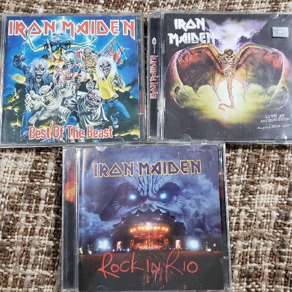 kit 3 cds iron maiden