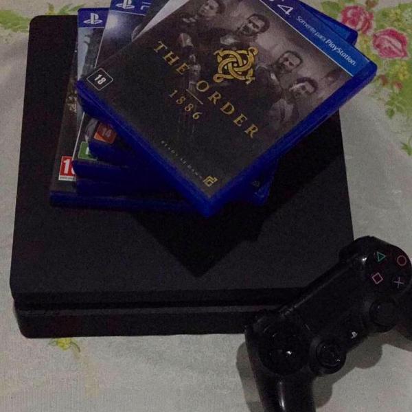 ps4, 500g, 3 jogos midia digital