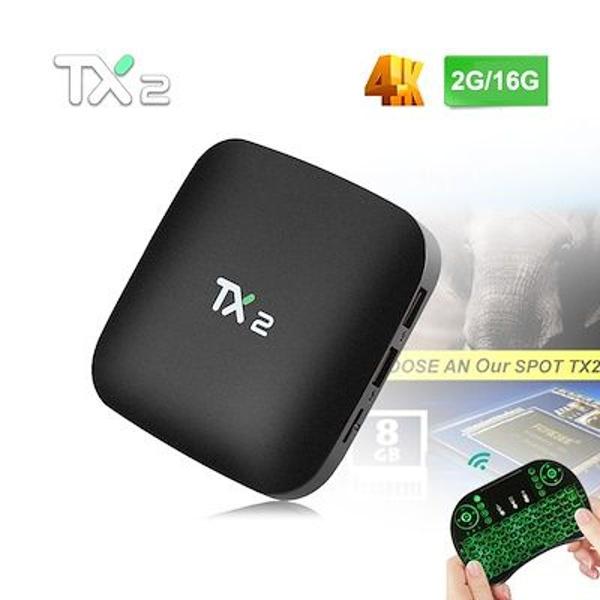 tanix tx2 tv box android 7.1 - 2gb ram 16gb interna