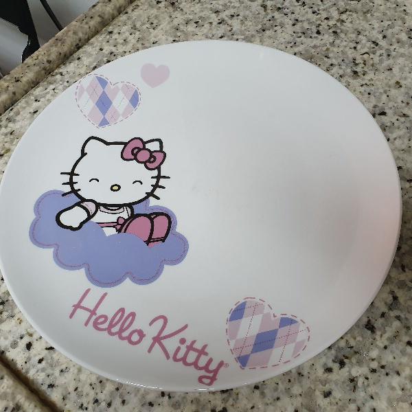 Coleção 6 pratos de jantar da Hello Kitty Sanrio