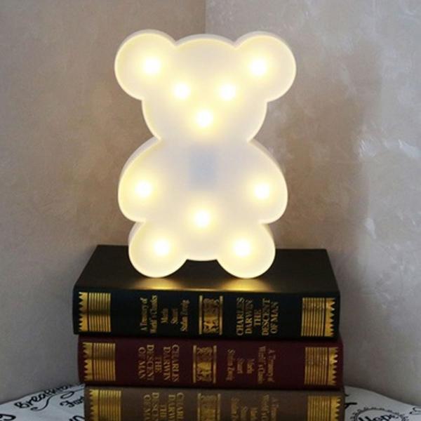 Luminária/Luminoso Led Urso Branca