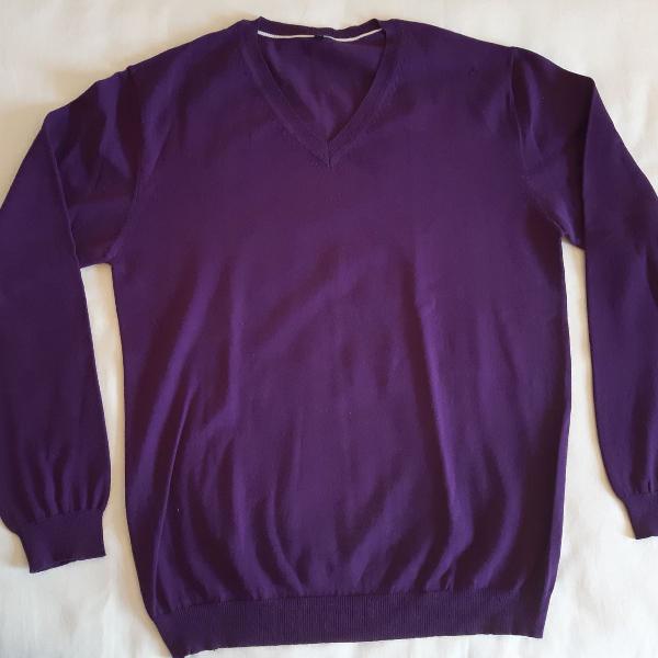 blusa lã - masculina - roxo