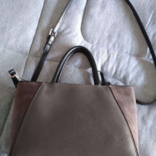 bolsa bicolor zara