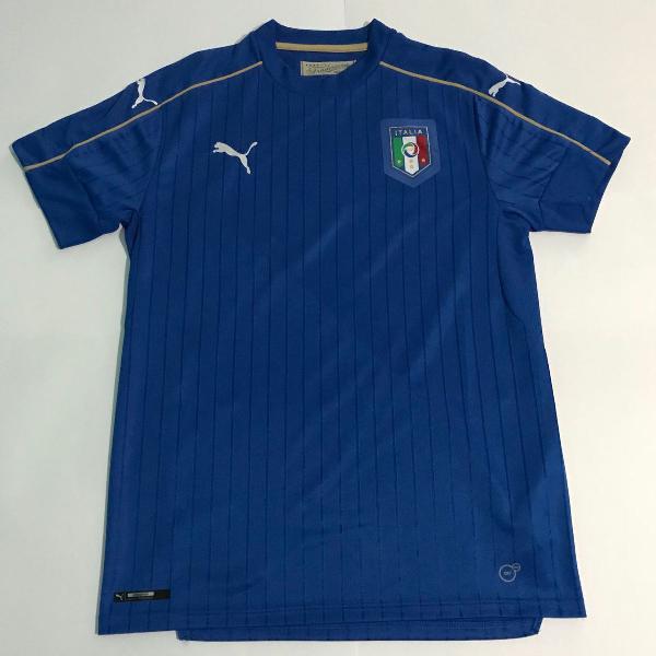 camisa itália home azul