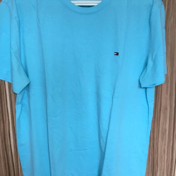 camiseta tommy azul claro g
