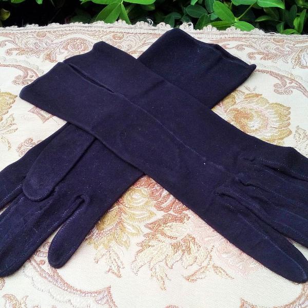 luvas de pelica noir vintage