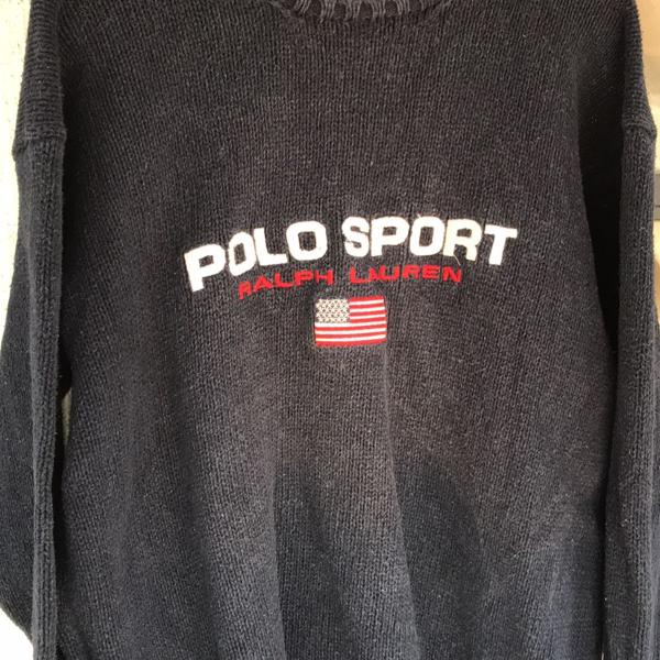 malha grossa polo sport ralph lauren