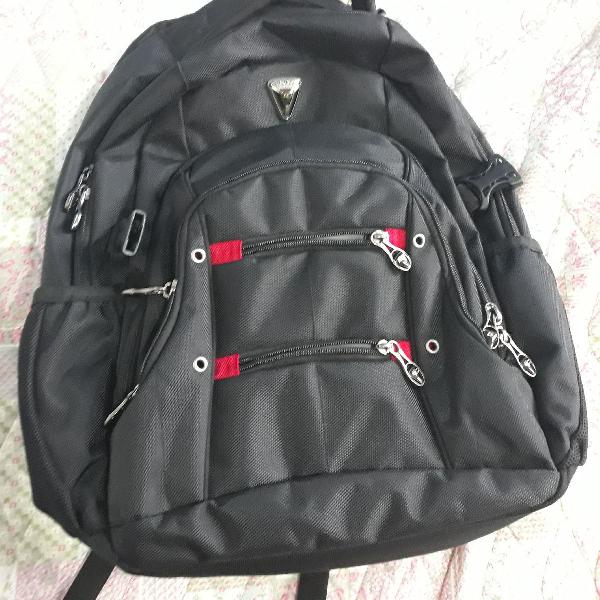 mochila preta linda para notebook