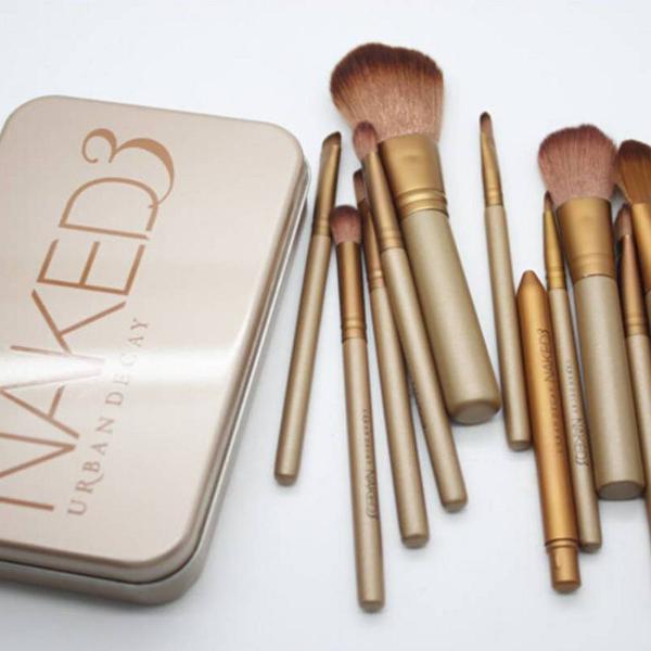 naked3 estojo de 12 pincéis