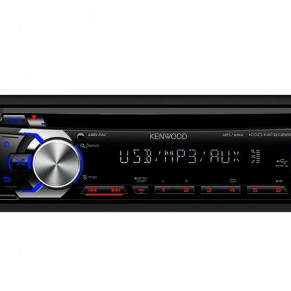 rádio automotivo kenwood cd player kdc mp2055u usb