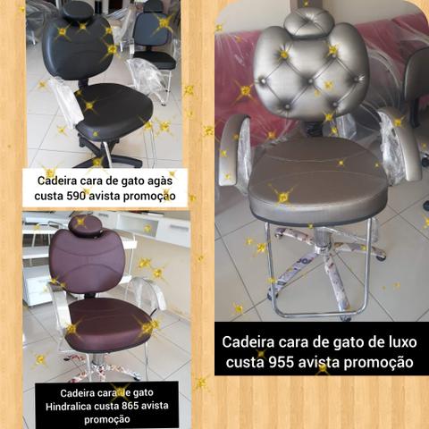 Cadeiras Hindralica Novo modelo cara de gato