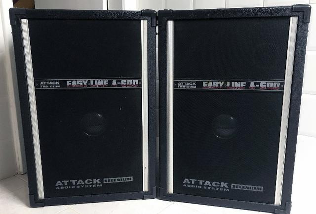 Duas Caixas De Som Attack Eazy Line A 600, Passivas,