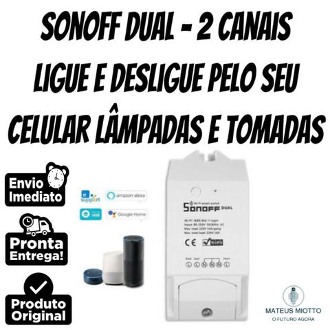 Sonoff Dual Interruptor / Tomada Inteligente Wifi