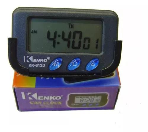 3 Relógio Digital Portátil Kenko Car Clock Automotivo