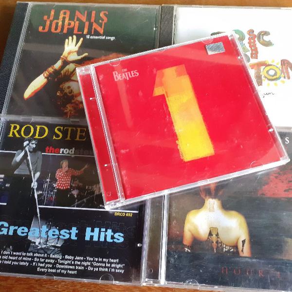 5 Cds Antigos - Beatles, Eric Clapton, Scorpions, Janis