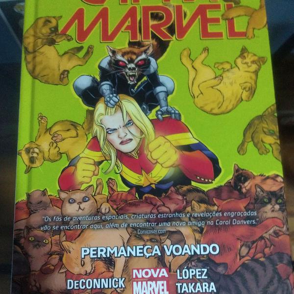 CAPITÃ MARVEL: PERMANEÇA VOANDO - CAPA DURA