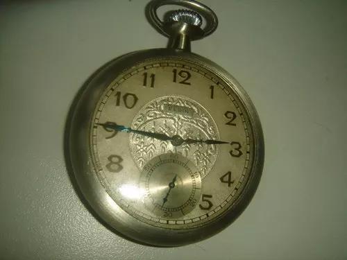 Relógio Bolso Elgin Usa 1929 Mostrador Diferenciado, Raro !