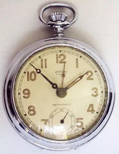 Relógio De Bolso E Despertador Antigo Suíço Bader &