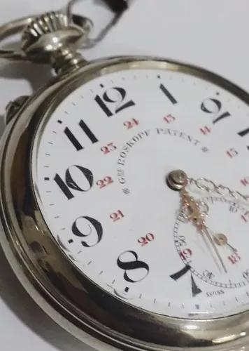 Relógio De Bolso Roskopf Patent Raridade Nesta