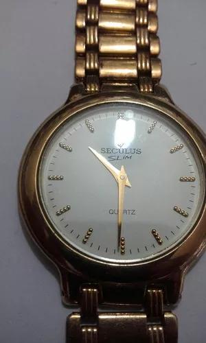 Relógio Séculos Slim Quartz Dourado F