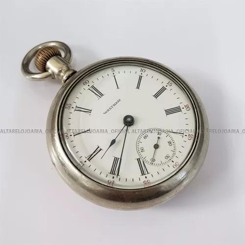 Relógio Vintage De Bolso Whaltham Corda Manual