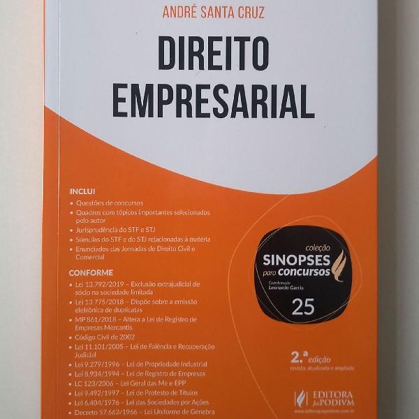 Sinopse Direito Empresarial André Santa Cruz 2019