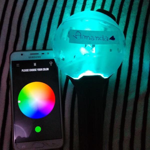 bts army bomb ver.3 c/bluetooth + cards pronta entrega